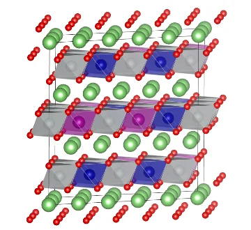 Layered crystal structure used in computational materials research